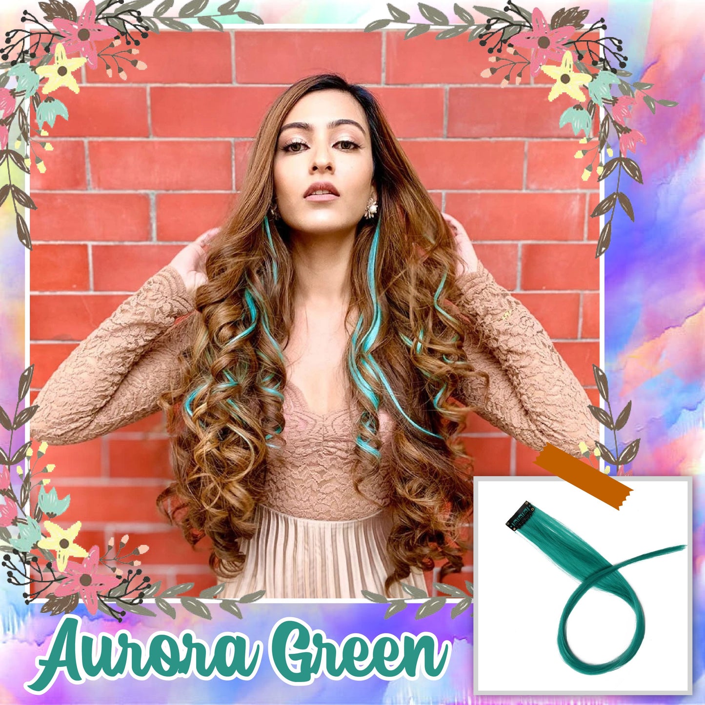 Mermaid Hair Clip-On Extension