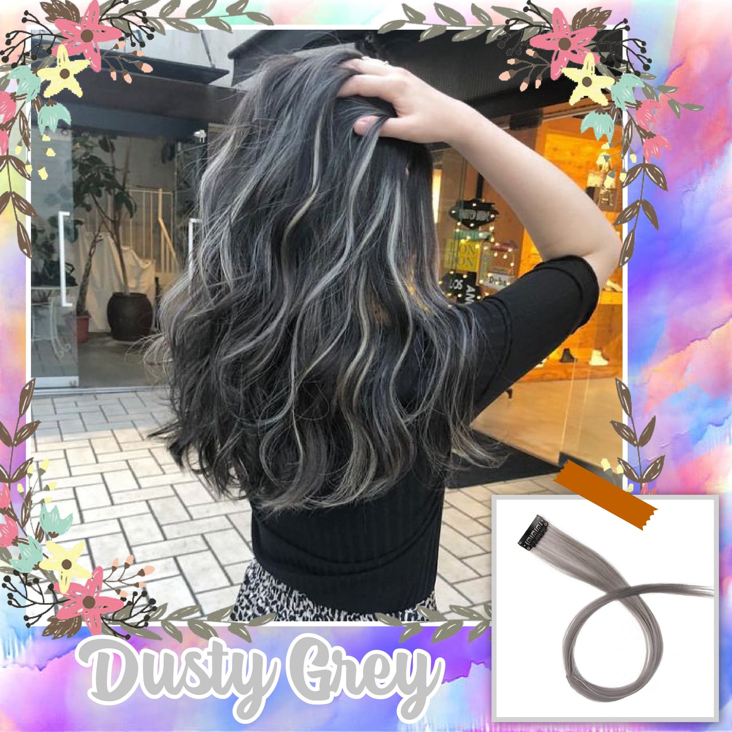 Mermaid Hair Clip-On Extension