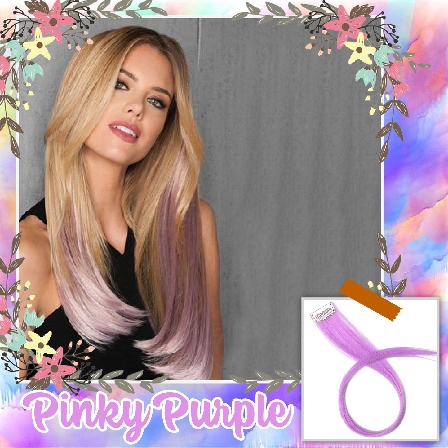 Mermaid Hair Clip-On Extension