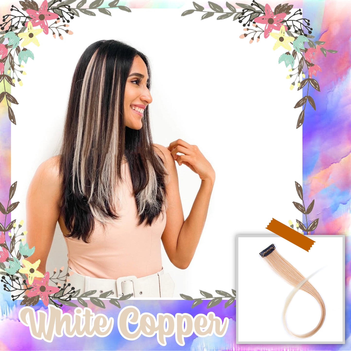 Mermaid Hair Clip-On Extension