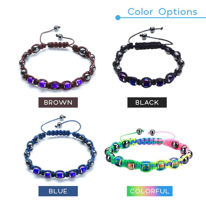 Vigorvi Thermochromic Bead Lymph Detox Bracelet