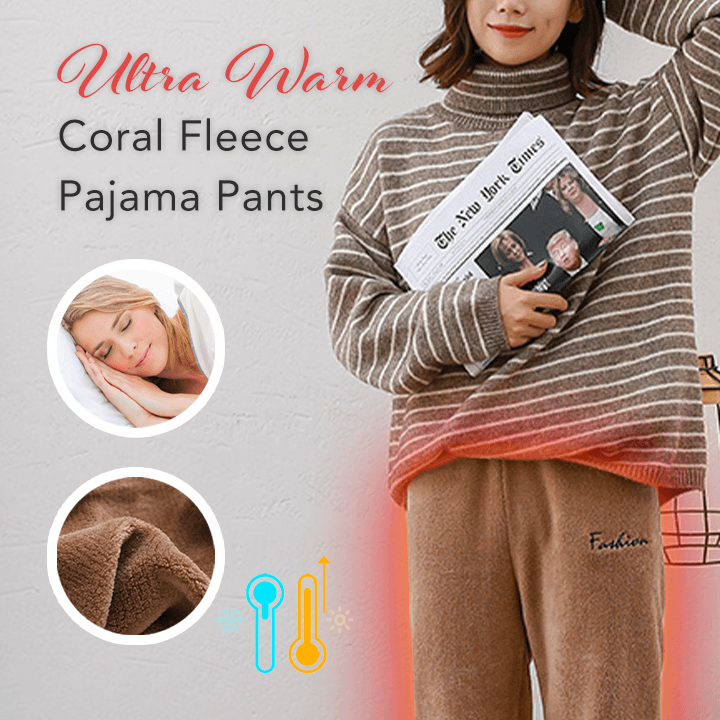 Ultra Warm Coral fleece Pajama Pants