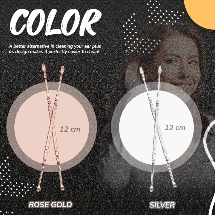 Dual-Head Spring Earwax Remover
