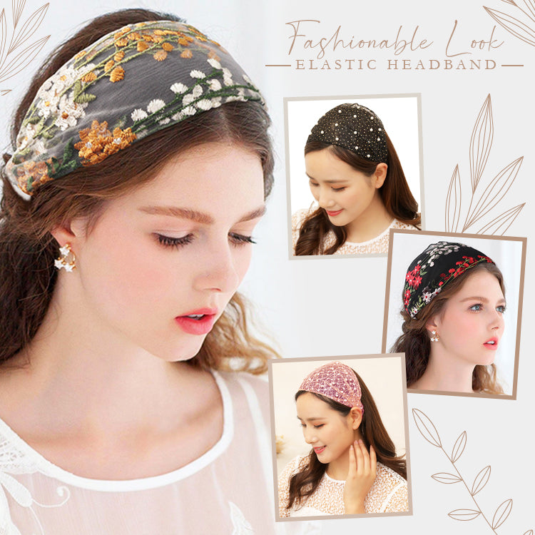 Elegant Lace Elastic Headband