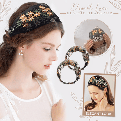 Elegant Lace Elastic Headband