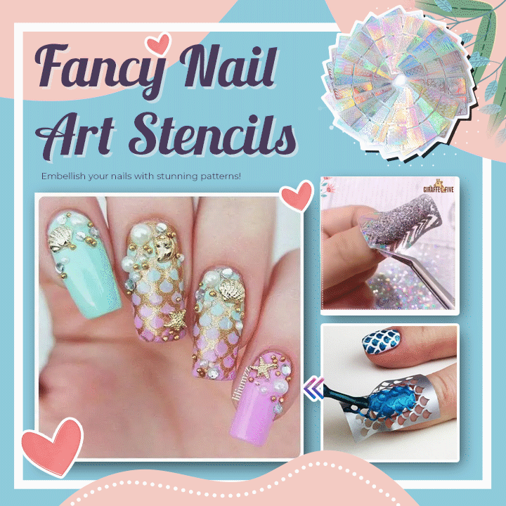 Fancy Nail Art Stencils