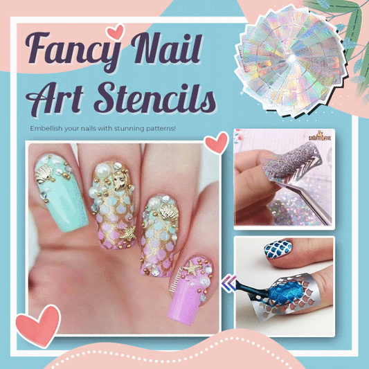 Fancy Nail Art Stencils