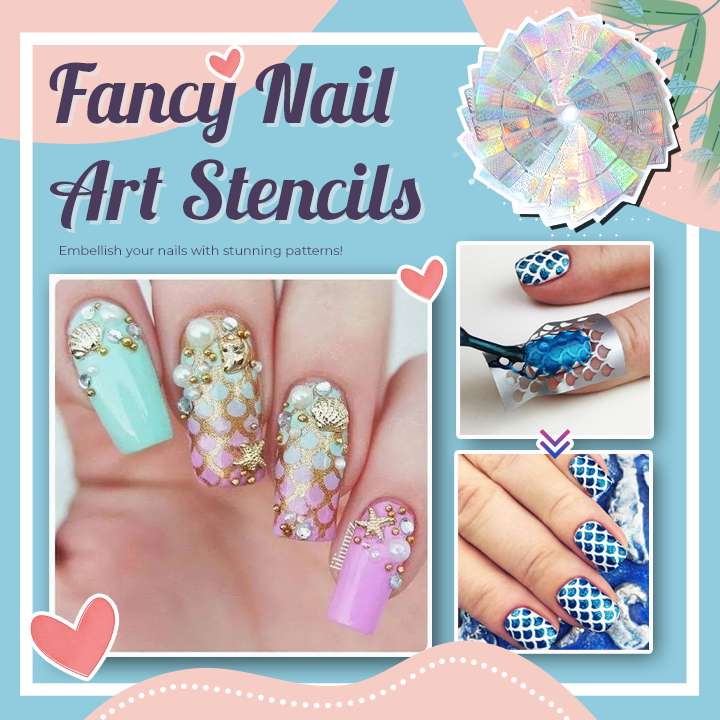Fancy Nail Art Stencils