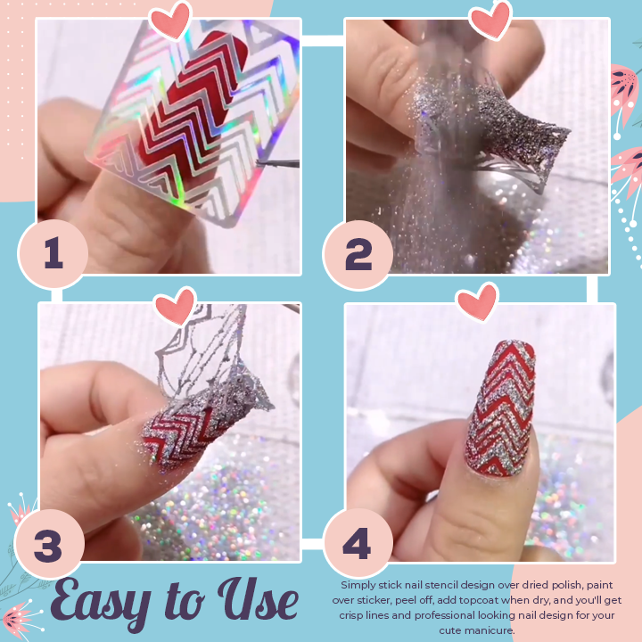 Fancy Nail Art Stencils