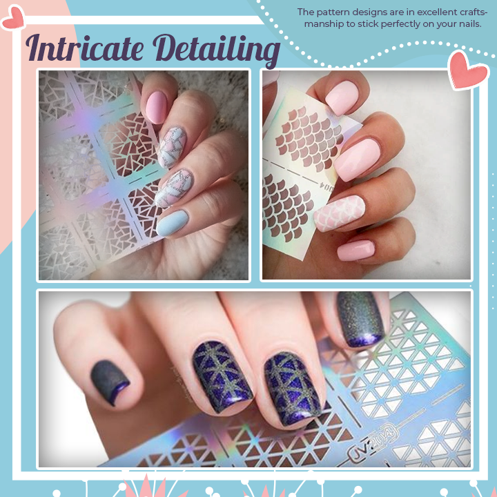Fancy Nail Art Stencils