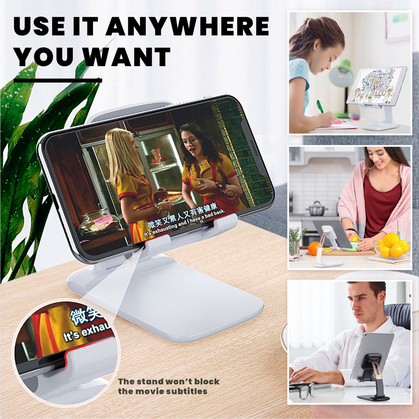Foldable & Adjustable Phone Stand