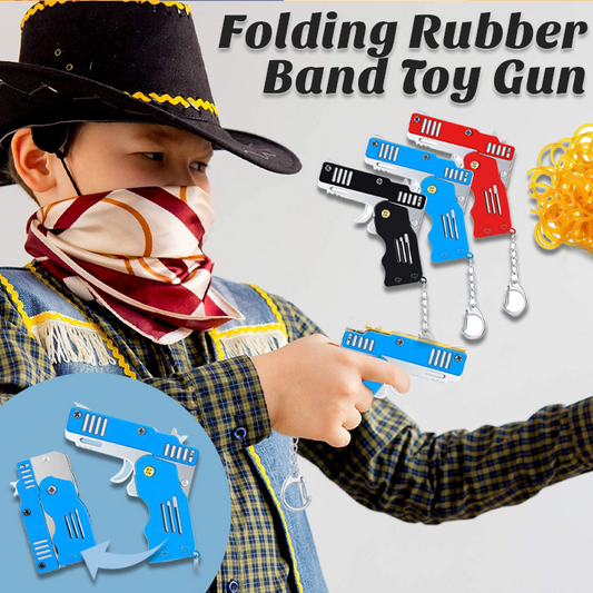 Folding Rubber Band Toy Gun