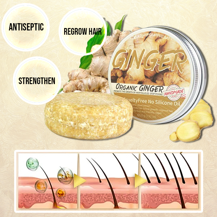 Ginger Hair Regrowth Shampoo Bar