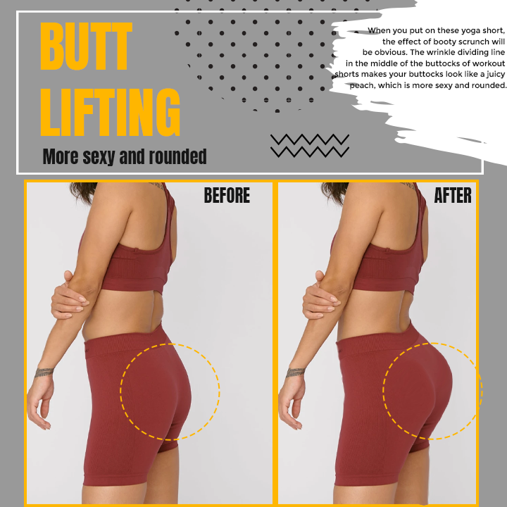 High Waist Tummy Control Yoga Shorts