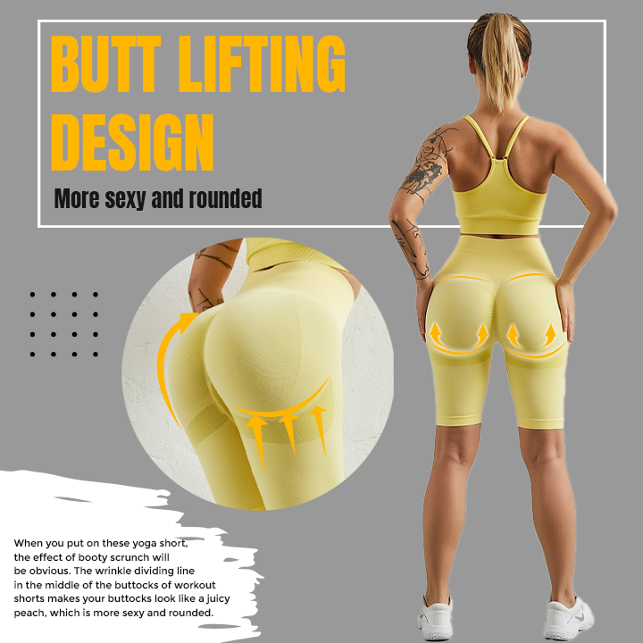 High Waist Tummy Control Yoga Shorts