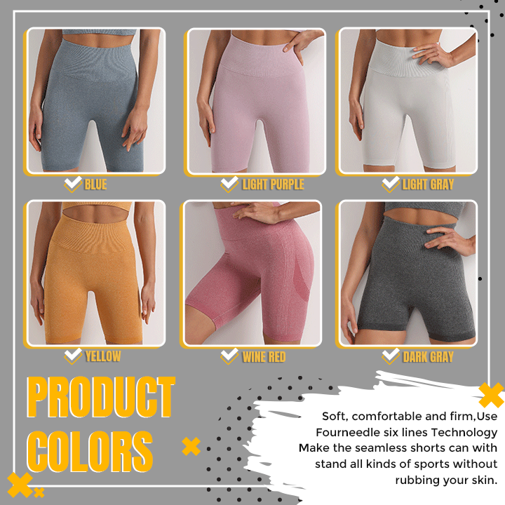 High Waist Tummy Control Yoga Shorts