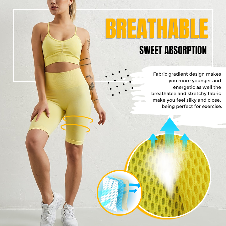 High Waist Tummy Control Yoga Shorts
