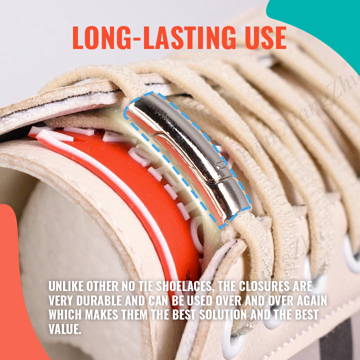 Lazy No-Tie Magnetic Shoelaces