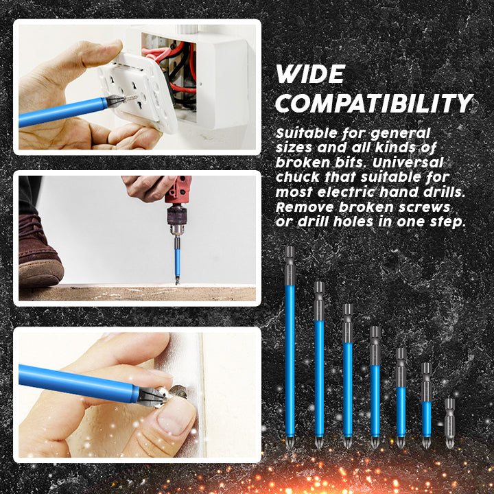 Anti-Slip Magnetic Drill Bit Set (7pcs)