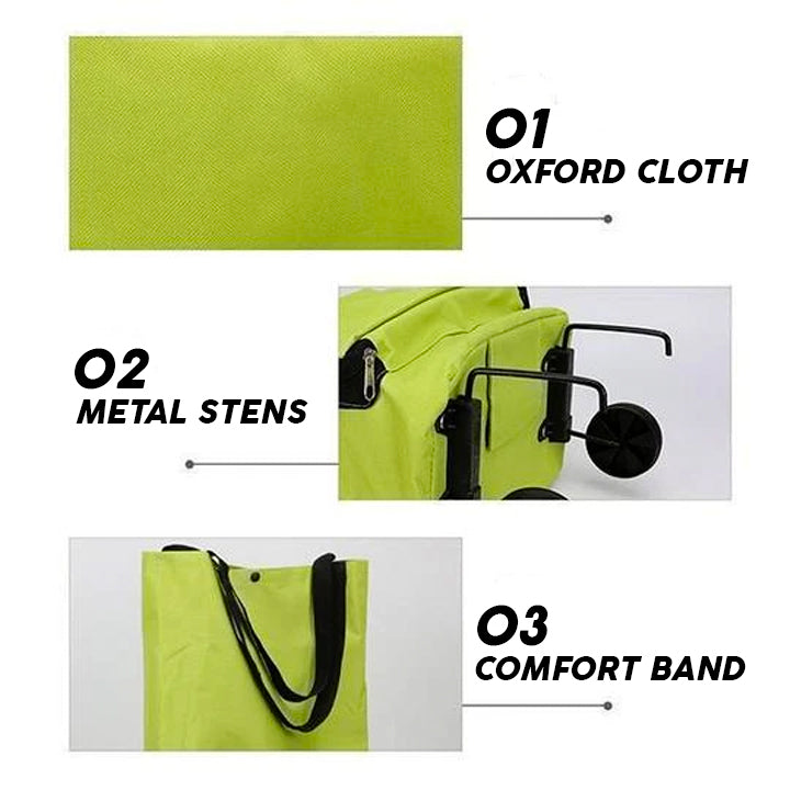 Foldable Wheeled Shopping Bag
