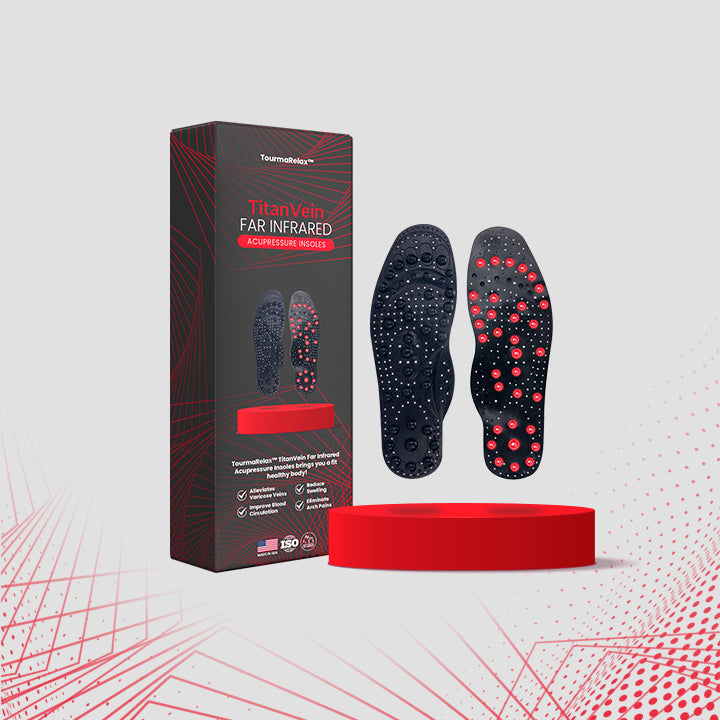 TourmaRelax™ TitanVein Far Infrared Acupressure Insoles
