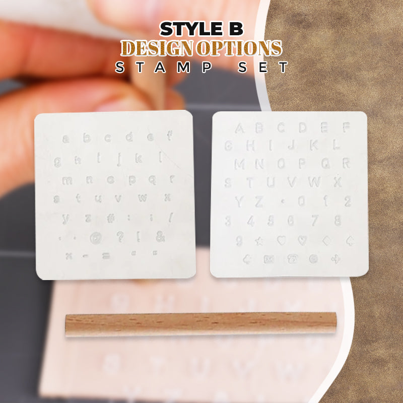 DIY Leather Alphabet Stamp Set