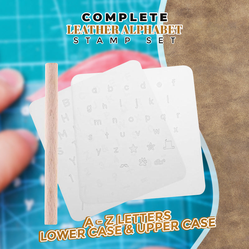 DIY Leather Alphabet Stamp Set