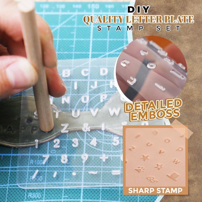 DIY Leather Alphabet Stamp Set