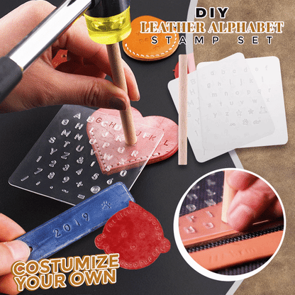 DIY Leather Alphabet Stamp Set