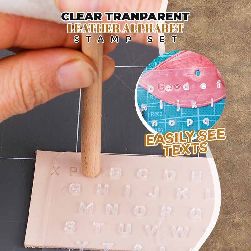 DIY Leather Alphabet Stamp Set