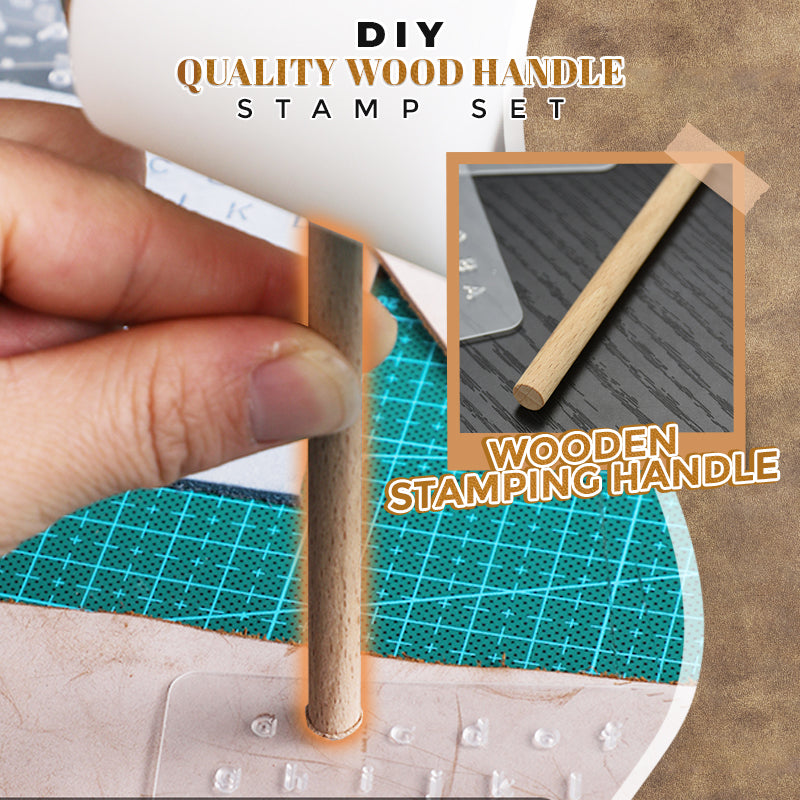 DIY Leather Alphabet Stamp Set