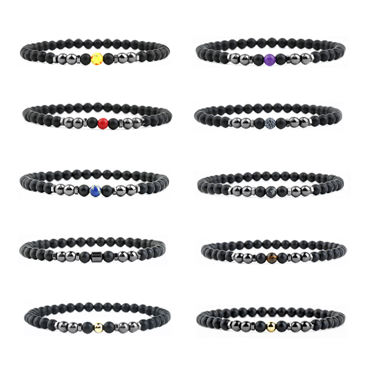 LymphDrain™ Black Obsidian Anklet