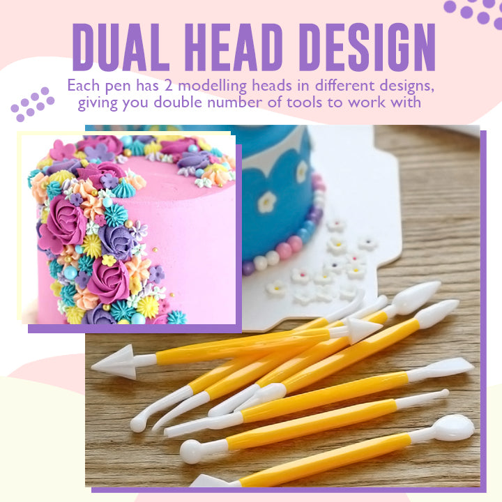 Cake Fondant Decorating Tools (8ps)