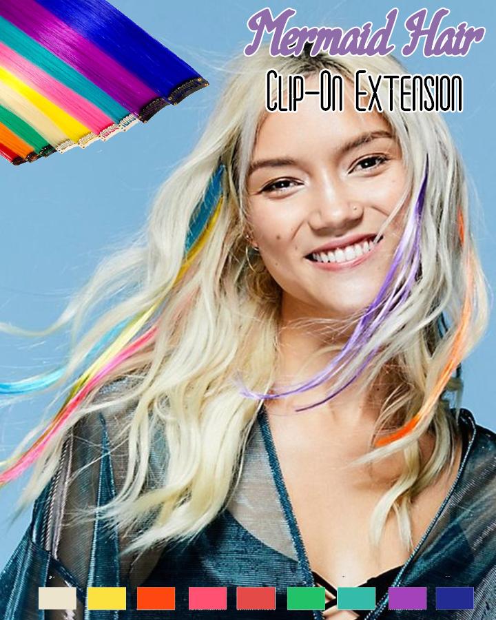 Mermaid Hair Clip-On Extension