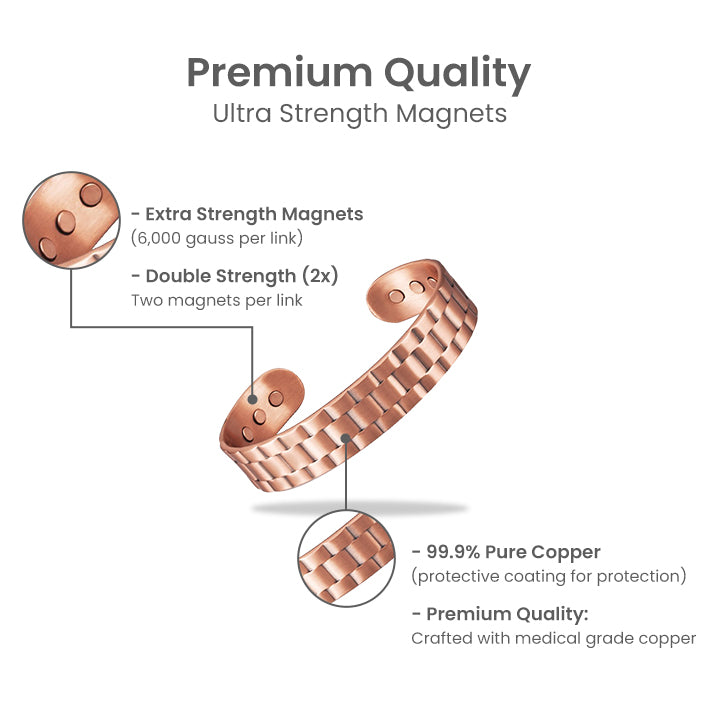 Men’s Pure Copper Magnetic Bracelet