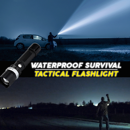 Waterproof Survival Tactical Flashlight