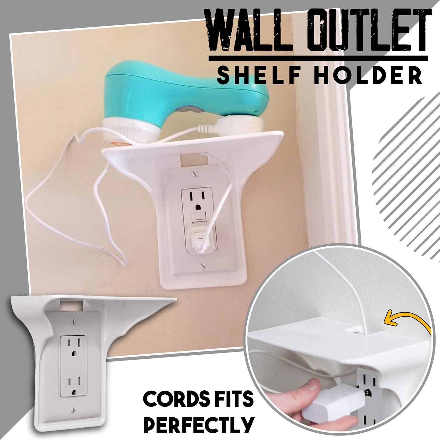 Wall Outlet Shelf Holder