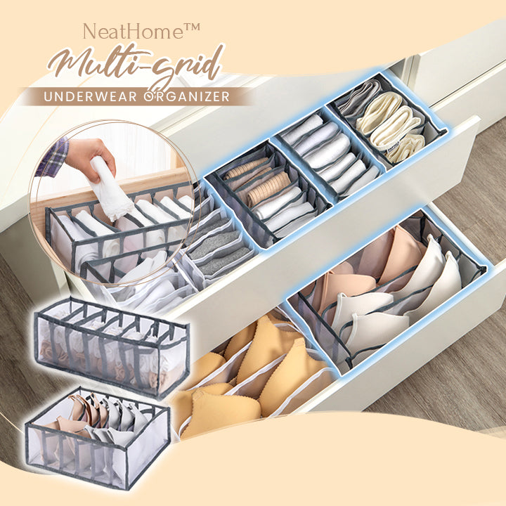 NeatHome™ Multi-grid Underwear Organizer