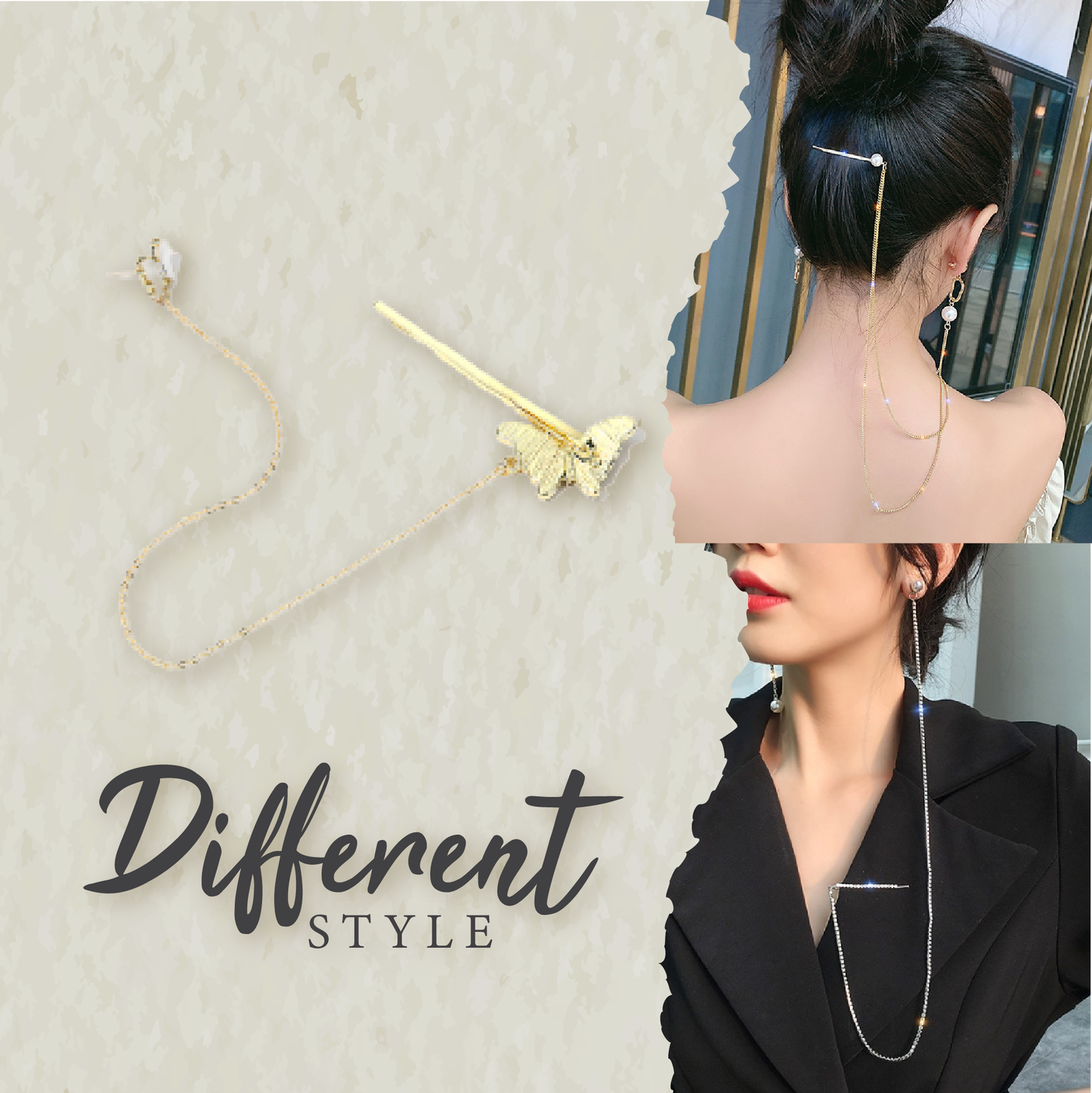 Sling Hairpin Earrings