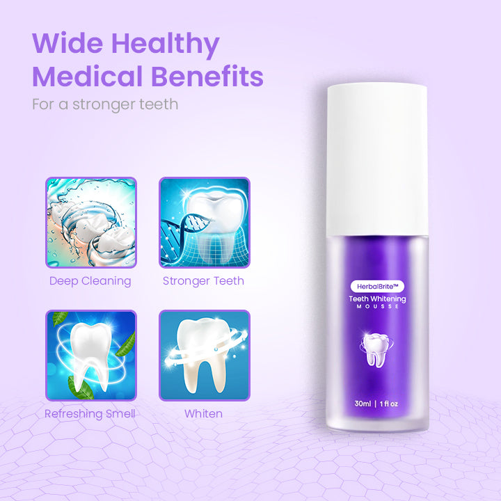 HerbalBrite™ Teeth Whitening Mousse