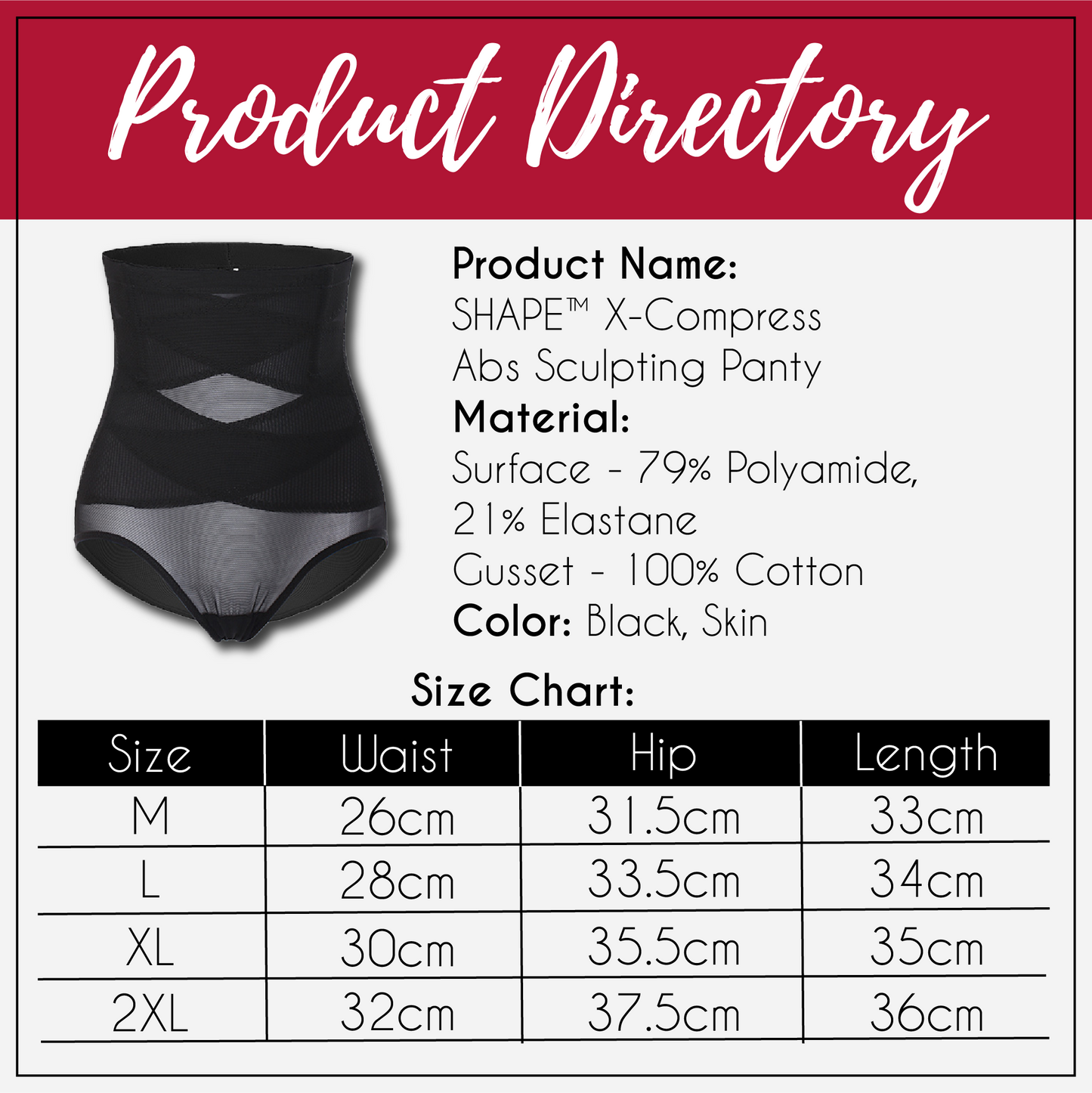 SHAPE™ X-Compress Abs Sculpting Panty