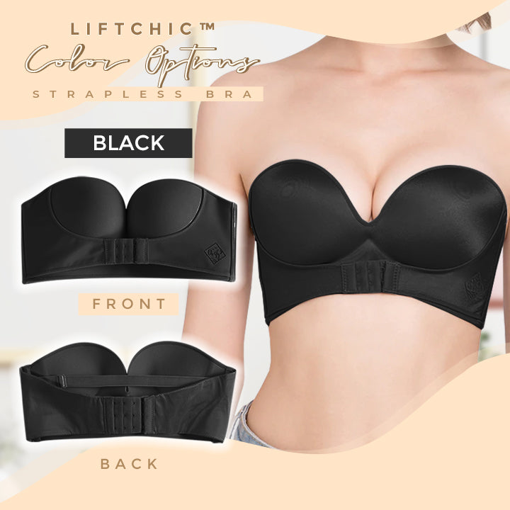 LiftChic™ Front Buckle Strapless Bra