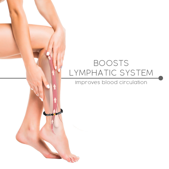 LymphDetox™ Magnetic Obsidian Anklet