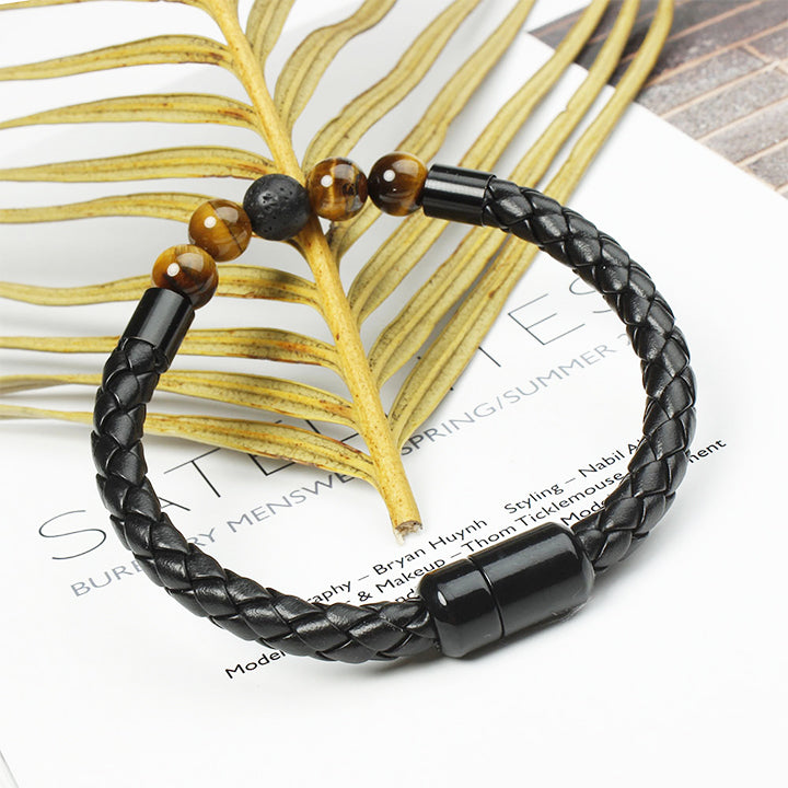 CaloWave™ Electrostatic Agate LeatherBeads Band