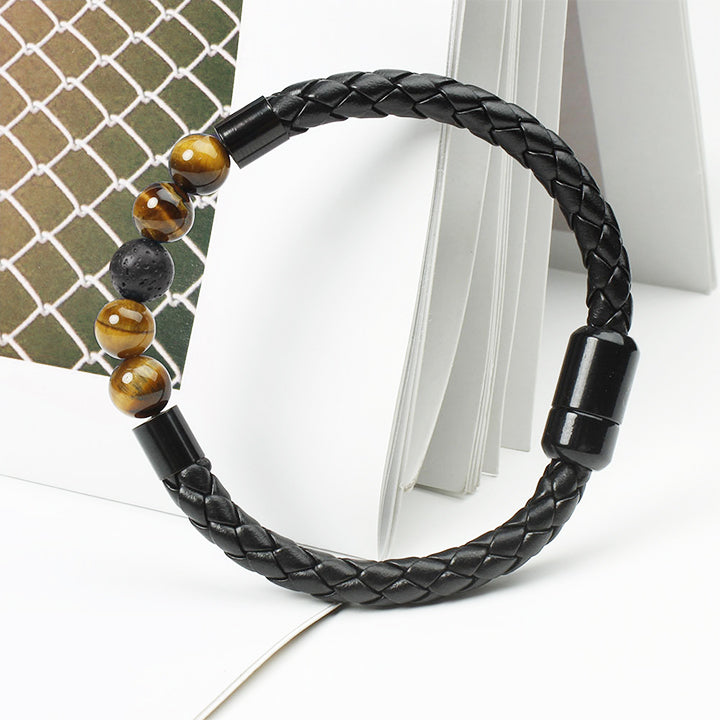 CaloWave™ Electrostatic Agate LeatherBeads Band