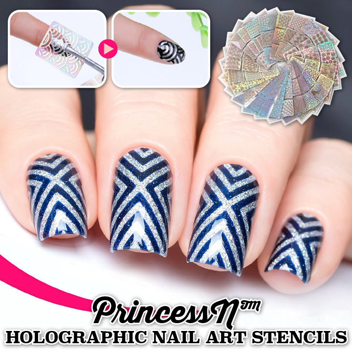 PrincessN™ Holographic Nail Art Stencils