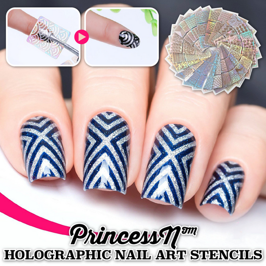 PrincessN™ Holographic Nail Art Stencils