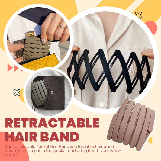 Retractable Pocket Hair Band