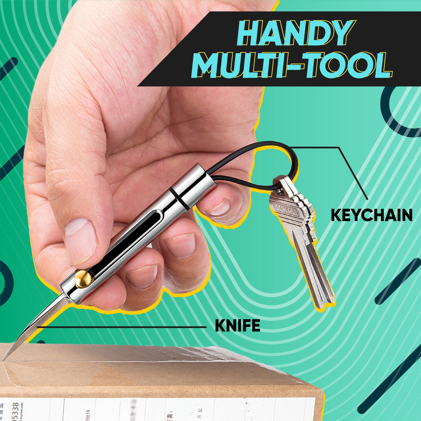 Retractable Folding Blade Keychain