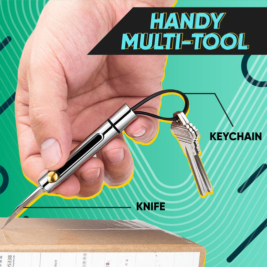 Retractable Folding Blade Keychain